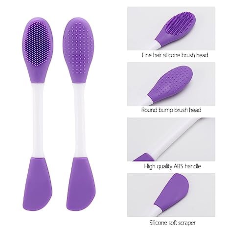 ( PACK OF 2 ) SILICONE FACE MASK BRUSH