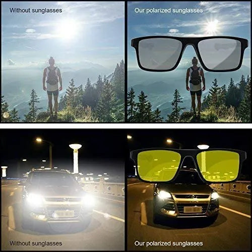 3-in-1 Polarized Magnetic Sunglasses for Day & Night