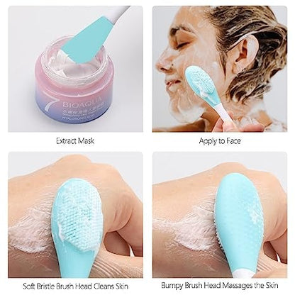 ( PACK OF 2 ) SILICONE FACE MASK BRUSH