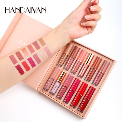 12 Colors Handaiyan Matte Liquid Lipstick Set