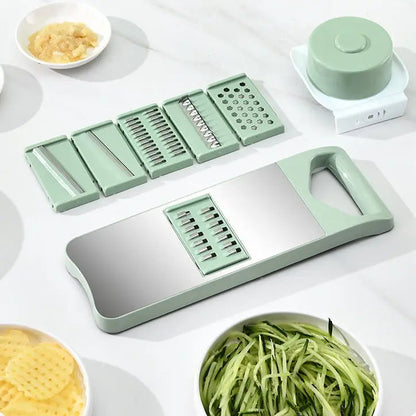 5 In 1 Stainless Steel  Vegetable Slicer Cutter